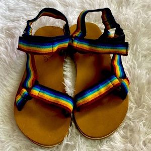 Rainbow 🌈 beach 🌊 sandals 🩴 Normal wear